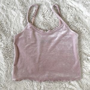 A&F light baby pink cami